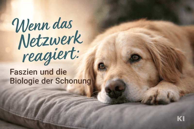 Ruhiger Moment eines Retrievers auf seinem Kissen.