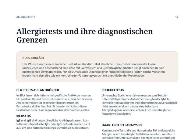 Allergien und Unverträglichkeiten